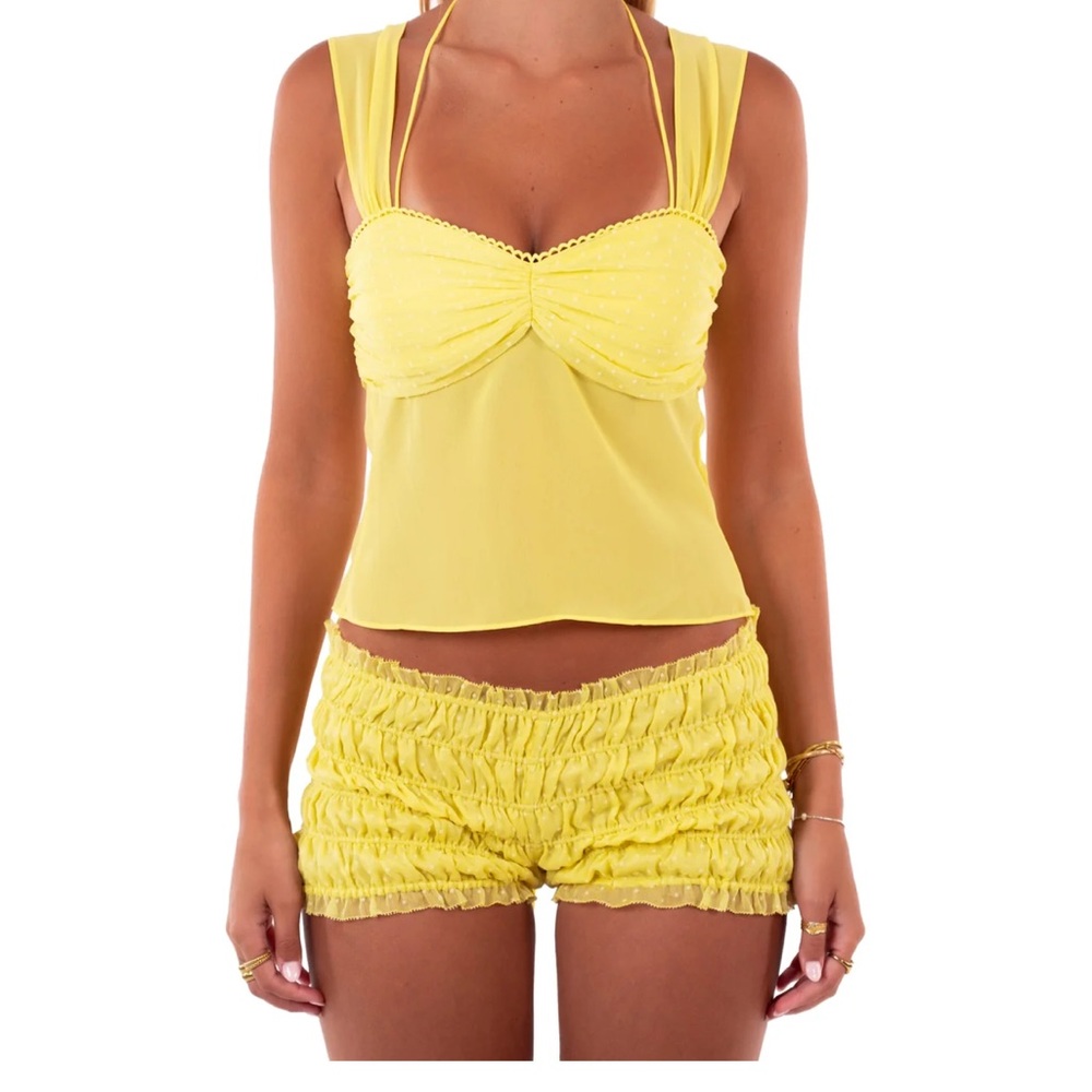 Yellow IAMDELIAH Marilyn Top
